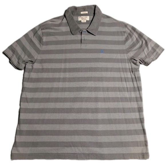 Original Penguin Other - Original Penguin Polo Shirt Mens XXL Gray Striped Classic Fit Short Sleeve